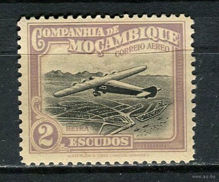 Португальские колонии - Мозамбик (Comp de Mocambique) - 1935 - Авиация 2Е - [Mi.197] - 1 марка. MLH.  (Лот 27Jo)-T4P15