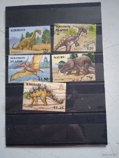 Марки океании динозавры**