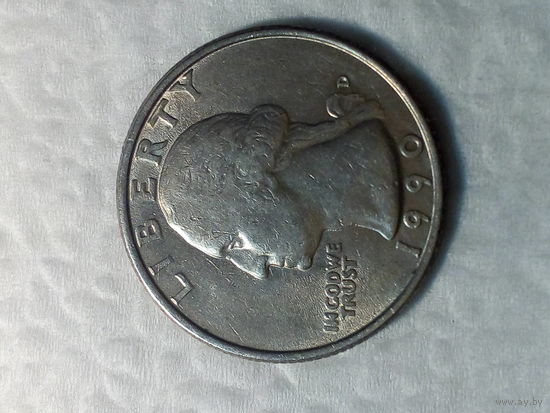 25 центов  США 1990 год