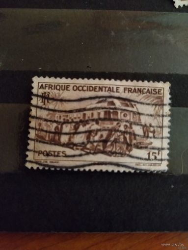 1947 французская колония Западная Африка поезд железная дорога (2-7)