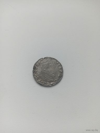 Трояк Стефана Батория 1584 Литва с рубля без МЦ