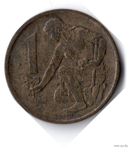 Чехословакия. 1 крона. 1970 г.