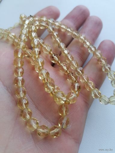 Бусы, Чехословакия, стекло, редкий цвет