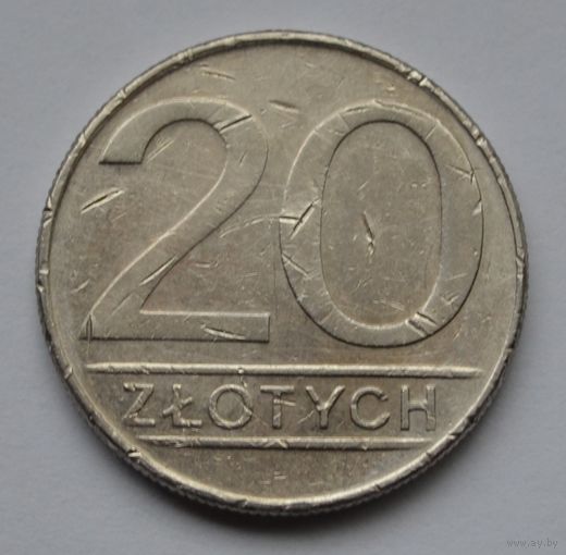 Польша, 20 злотых 1987 г.