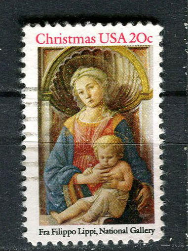 США - 1984 - Рождество. Искусство 20С - [Mi. 1716] - полная серия - 1 марка. Гашеная.  (Лот 67HB)-T4P51