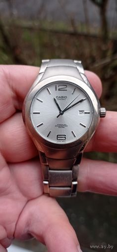 РЕДКИЕ ЧАСЫ CASIO LINEAGE TITANIUM КОРПУС И БРАСЛЕТ ТИТАН СОСТОЯНИЕ  !!!  НА ХОДУ . Распродажа Коллекции !!! .Экспресс  Аукцион с РУБЛЯ    .Много лотов в продаже .
