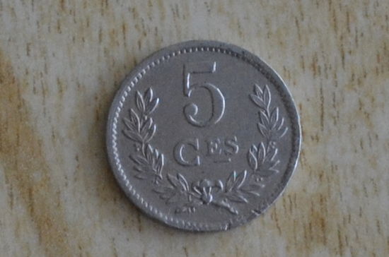 Люксембург 5 сантимов 1924