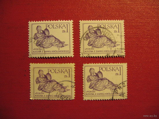 Марка Статуя из Королевского замка 1978 год Польша