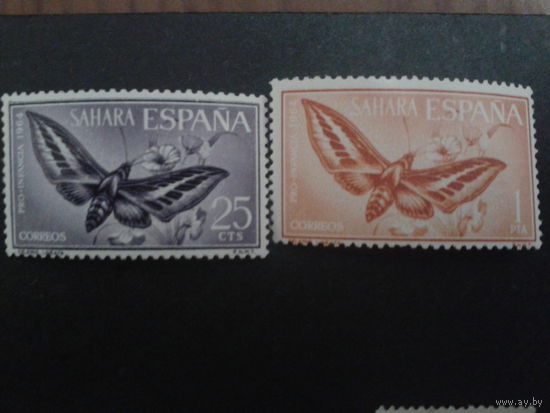 Сахара 1964 колония Испании Бабочки