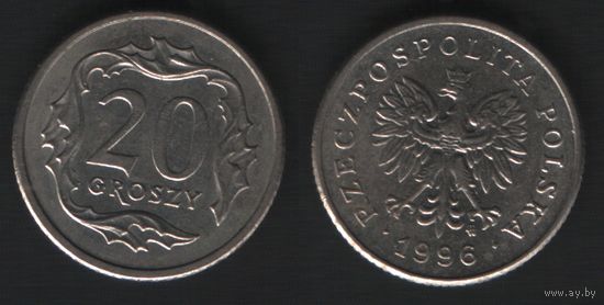 Польша y280 20 грош 1996 год (mw) (_alb2