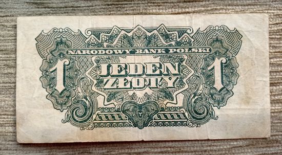 Werty71 Польша 1 злотый 1944 банкнота