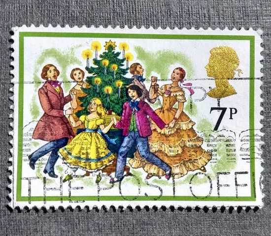 Марка Великобритания 1978 год Рождество