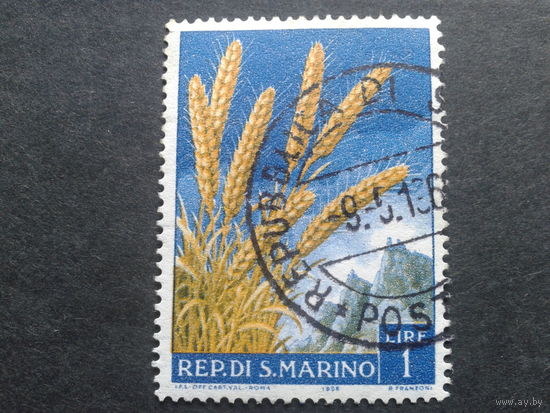 Сан-Марино 1958 пшеница