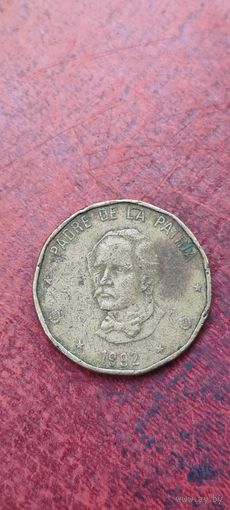 Доминиканская республика 1 песо 1992
