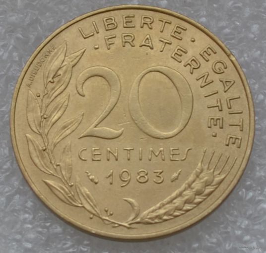 Франция, 20 сантимов 1983 г.