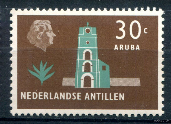Нидерландские Антильские острова - 1958/59г. - ландшафты, архитектура, 30 с - 1 марка - MNH [Mi 78]. #3-WB-93-A-1