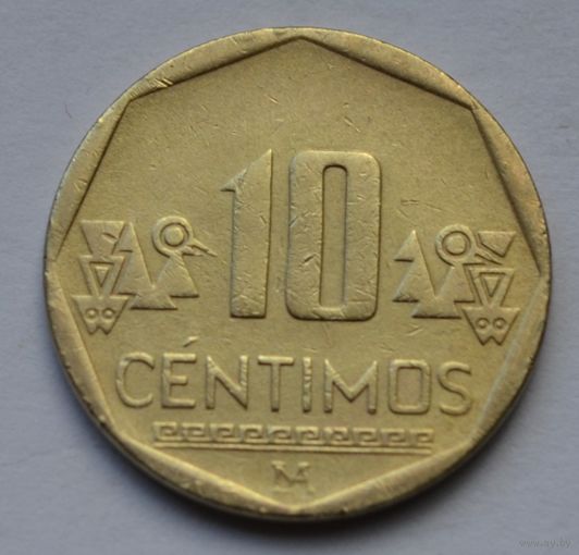 Перу, 10 сентимо 2001 г.