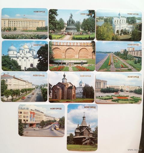 Календарик карманный Новгород. 1989 год. Всего 11 шт.