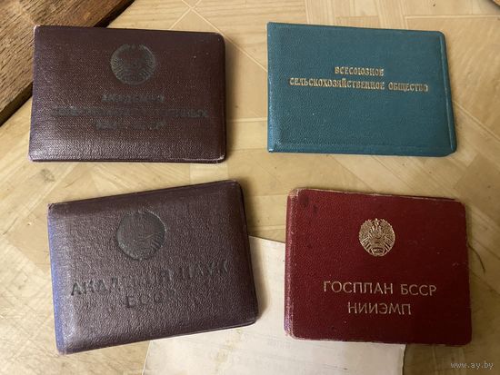 Комплект доков (5 шт.) на женщину Члена Академии Наук БССР (1950-е годы)
