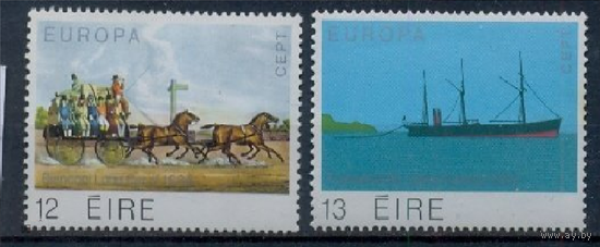 Ирландия 1979 Mi-412-13  Почтовый транспорт, корабль, лошади, Европа-септ **