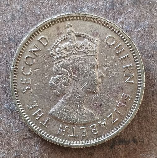 Гонконг 10 центов 1967 г., KM# 28.1