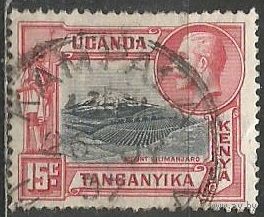 Кения Уганда и Танганьика. Король Георг V. Гора Килиманджаро. 1935г. Mi#34.