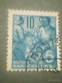ГДР. Стандарт. 1953г. гашеная