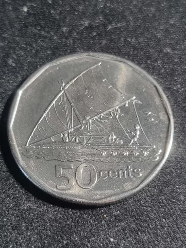Фиджи 50 центов 2009 Unc