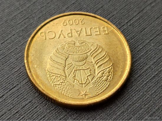 Республика Беларусь (РБ). 20 копеек 2009. Брак, раскол штемпеля аверса. (1). Торг.