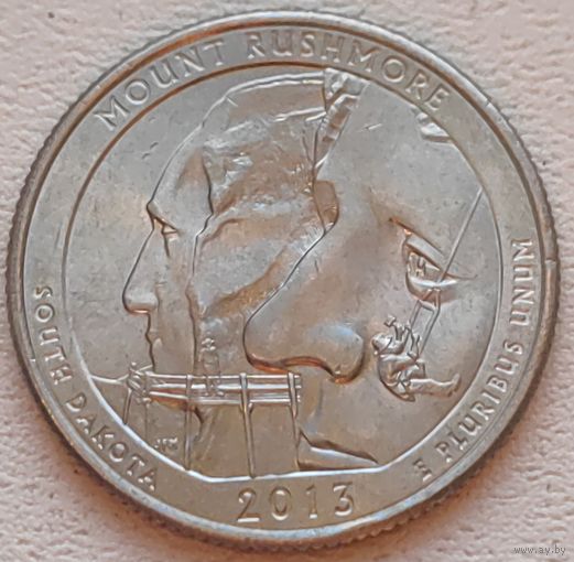 США 25 центов (квотер) 2013 P Mount Rushmore South Dakota