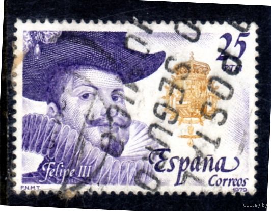 Испания. Ми-2446. Короли Дома Австрии. Фелипе III Серия: Роялти и Монархии.1979.