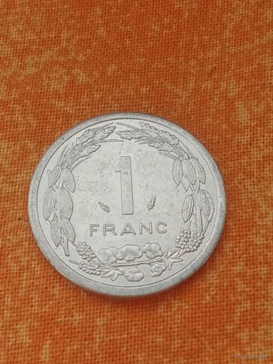2. Распродажа! Центральная Африка 1 франк 1992 г. Редкий год ! UNC!