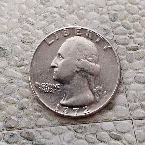 1/4 доллара (квотер) 1972(D) года США.