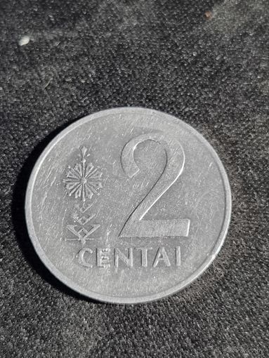 Литва 2 цента 1991