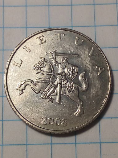 1 лит Литва 2008 год.