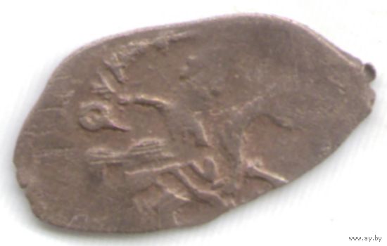 Деньга ~1485-1505 Иван III Васильевич (Великий) Господарь чеканка в Твери _состояние ХF