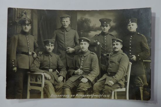 Фото немецких солдат до 1917 г. 1-я мировая война. Размер 8.3-13.3 см.