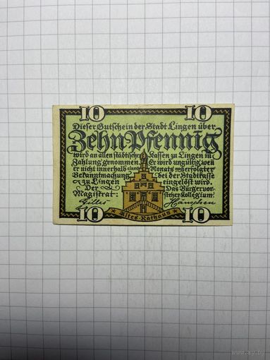 Нотгельд 10 пфеннигов Германия-3012
