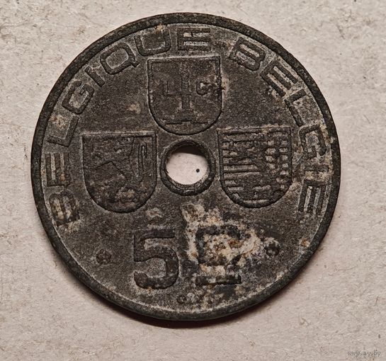 1941 год 5 сантим Бельгия