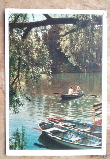 Тихонов Е. На озере. 1960 г. Подписана.