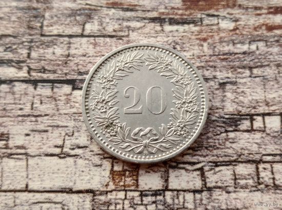 Швейцария. 20 раппенов 1988.