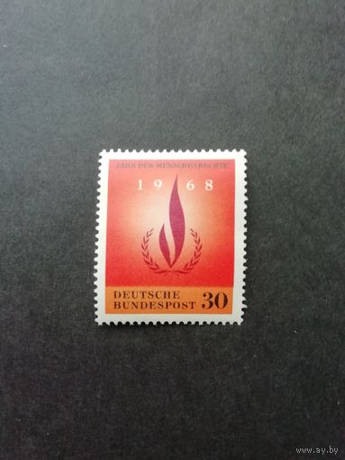 ФРГ 1968 Марка "Международный год прав человека" (чистая**) Мi.575 каталог 0.30 евро