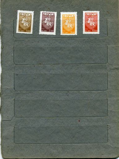 Беларусь, 1993,   СТАНДАРТНЫЙ ВЫПУСК,  серия 4м  номера 22-25 по каталогу Мартынова