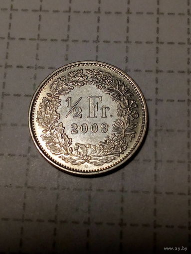1.2 франка Швейцария 2009 год