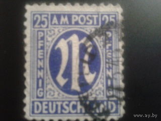 Германия 1945 американская печать Бизония