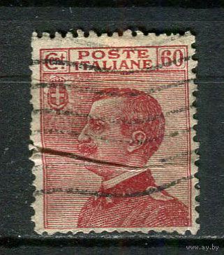 Королевство Италия - 1918/1919 - Король Виктор Эммануил III  60C - [Mi.131] - 1 марка. Гашеная.  (Лот 68FP)-T25P25