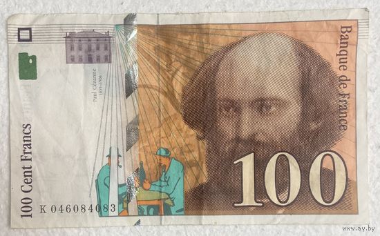 Банкнота 100 франков 1998 год Франция.