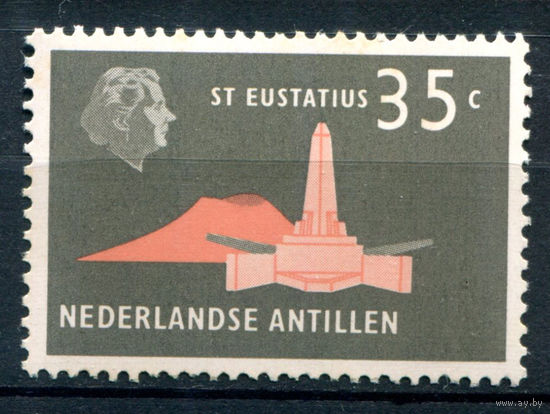 Нидерландские Антильские острова - 1958/59г. - ландшафты, архитектура, 35 с - 1 марка - MNH [Mi 79]. #3-WB-93-A-1