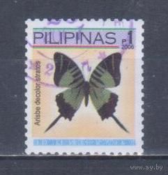 [975] Филиппины 2006. Фауна.Бабочка.1п. Гашеная марка. 2
