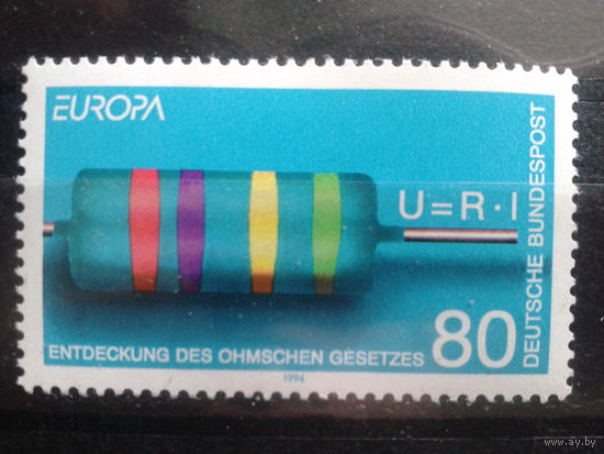 Германия 1994 Европа, физика** Михель-1,3 евро